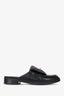 Pre-loved Chanel™ 2025 Black Quilted Lambskin Mules Size 38