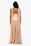 Arcina Ori Beige Deep-V Maxi 'Ramona' Dress Size XS
