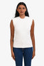 3.1 Phillip Lim White Knit Sleeveless Tank Top Size S