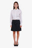 Pre-loved Chanel™ Grey Wool Mini Skirt Size 44