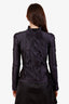 Proenza Schouler Black Silk Zip-Up Jacket Size 6