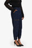 3.1 Phillip Lim Blue Denim Cargo Balloon Jeans Size 0