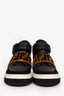 Fendi Black/White Zucca Print High-Top Sneakers Size 7 Men's