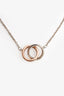 Tiffany & Co. Sterling Silver Two Tone 1837 Interlocking Circles Bracelet