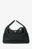 Hermès 2012 Black Clemence Leather Lindy 34 PHW