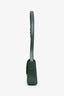 Celine Green Shiny Calfskin Triomphe Claude Shoulder Bag