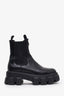 Prada Black Monolith Brushed Leather Chelsea Boots Size 36.5