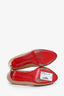 Christian Louboutin Nude Patent Leather Peep Toe Heels Size 41.5