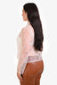 Frame White Lace Mock Neck Blouse Size M