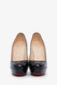 Christian Louboutin Black Patent Leather Platform Heels Size 39