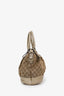 Gucci Beige GG Canvas Sukey Top Handle Bag with Strap