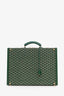 Goyard Green Goyardine Trunk Briefcase