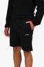 Off-White Black Cotton Lightweight Shorts Size M Mens