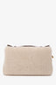 Loro Piana Off-White/Brown Cashfur Leather Extra-Pocket L19 Mini Pouch