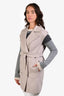 Max Mara Taupe Wool Angora Blend Belted Vest Size 6