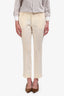 Gucci White Wool Blend Trousers 44