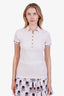 Burberry Brit Light Pink Cotton Pique Puff Sleeve Polo Shirt Size S