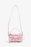 Acne Studios Pink Leather Multipocket Micro Bag with Strap