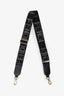 Fendi Black Denim-effect FF Jacquard Shoulder Strap