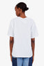 Anine Bing White Cotton 'New York' T-Shirt Size M