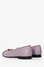 Pre-loved Chanel™ Purple Leather Interlocking CC Classic Ballerina Size 37