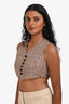 Jean Paul Gaultier Femme Pinstripe Cropped Vest Size 40