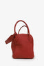 Hermès 2012 Rouge Clemence Leather Lindy 30
