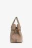 Loro Piana Taupe Calfskin Ghiera Shopper Large Tote