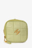 Pre-loved Chanel™ 2019-2020 Green Lambskin Leather Diamond CC Crossbody