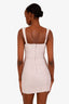 House of CB Pink Ruched Front Closure Mini Dress Size S