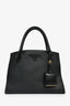Prada Black Saffiano Leather Medium City Tote with Strap