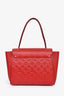 Louis Vuitton 2015 Red Monogram Empreinte Leather Trocadero Tote