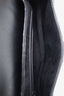 Christian Dior Black Leather Oblique Embossed Saddle Bag With Canvas Strap