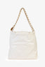 Pre-loved Chanel™ White Leather Small 22 Hobo Shoulder Bag