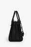 Saint Laurent Black Pebble Leather Sac De Jour Baby With Strap