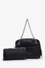 Pre-loved Chanel™ 2005-06 Black Leather Vertical Quilt Mademoiselle Ligne Bowling Bag