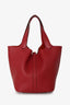 Hermès 2020 Red Clemence Leather Picotin 22 PHW
