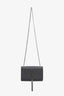 Saint Laurent Grey Grained Leather Kate Tassel Bag