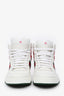 Gucci White Leather 'New Praga Karibu' High Top Sneakers Size 10 Mens