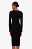 Veronica Beard Black Button Down Knit Midi Dress Size XS