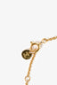 Fendi Gold Tone Crystal 'F is Fendi' Bracelet