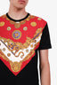Versace Red Cotton Baroque T-Shirt Size M Mens