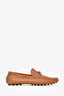 Hermès Brown Leather Slip On 'Irving' Loafers Size 41 Mens