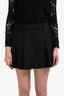 Helmut Lang Black Pleated Shorts Size 10