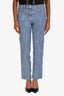 Givenchy Blue Denim Logo Straight Leg Jeans Size 27