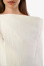 Rick Owens SS 2018 White Draped Dress Size 4