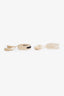 Christian Dior Beige Oblique Cotton Bracelet Set