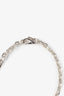 Gucci Sterling Silver Trademark Small Chain Bracelet Size 17