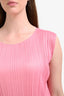 Pleats Please by Issey Miyake Pink Sleeveless Midi Dress Size 2