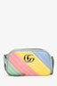 Gucci Green Pastel Multicolour Leather Marmont